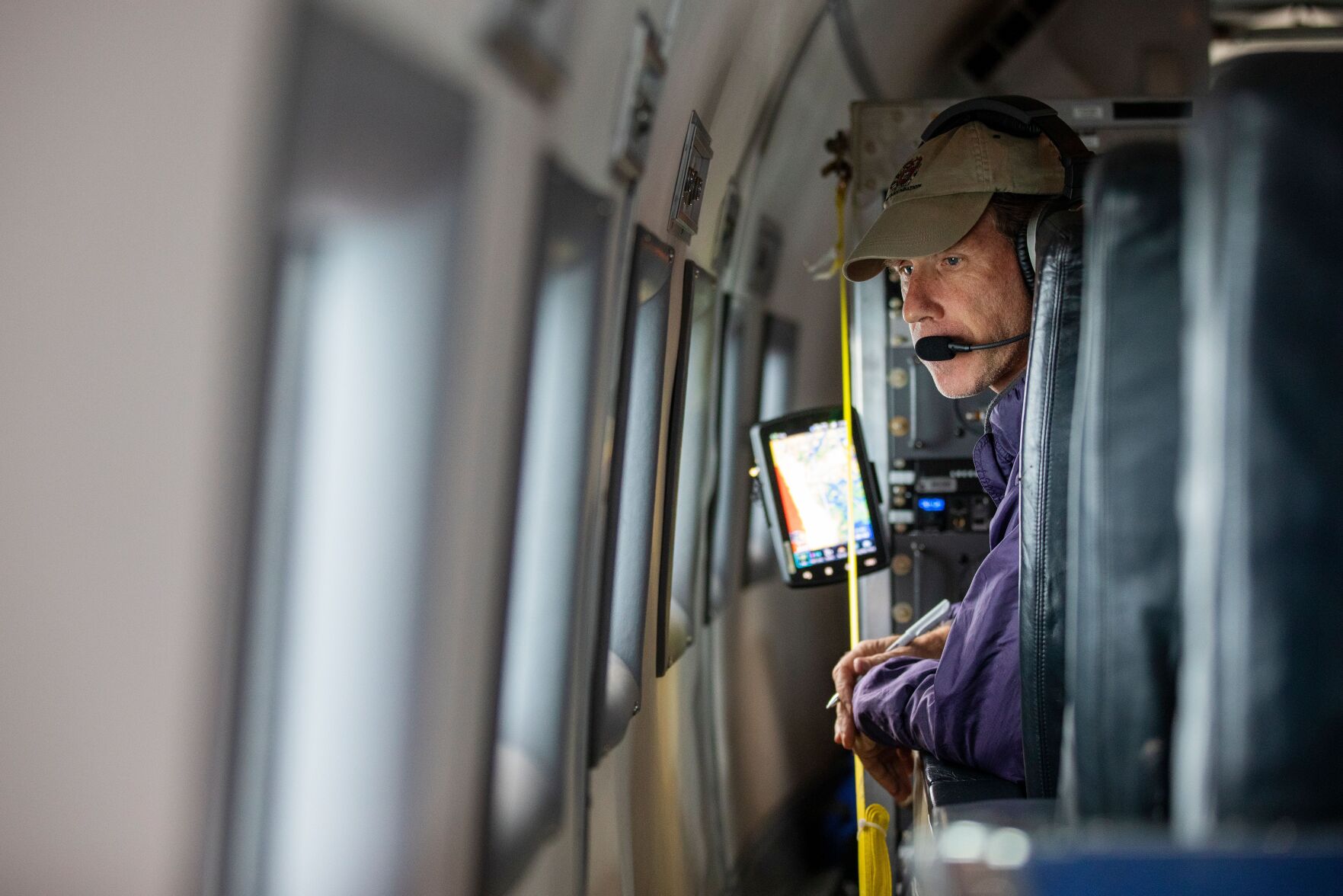 Tony Bartelme while reporting for The Greenland Connection climate project
